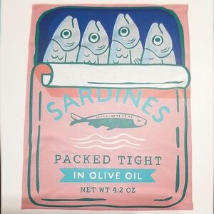 Francesca's Sardines 50 x 65 Inch Throw Blanket